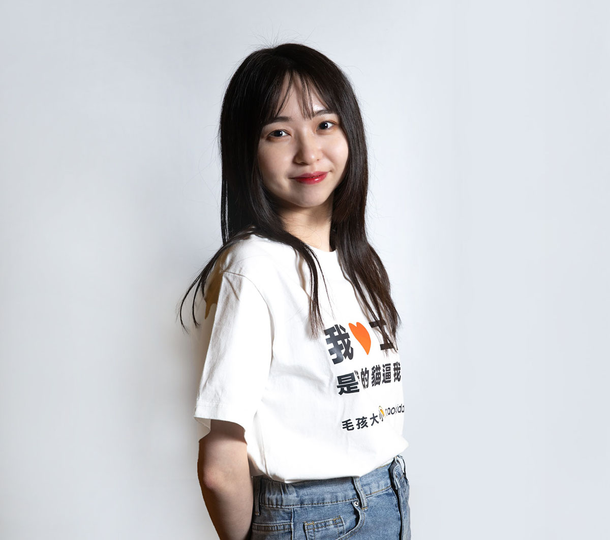 我實際穿上這件制服的照片